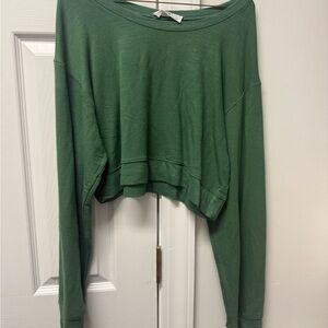 Double Zero Forest Green Crop Top